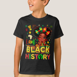 Süß ich bin schwarze Geschichte afroamerikanisches T-Shirt