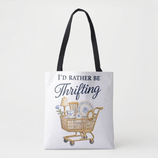 Süß, ich gehe lieber zum Second-Hand-Shopping Tasche (Vorderseite)