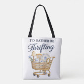 Süß, ich gehe lieber zum Second-Hand-Shopping Tasche (Rückseite)