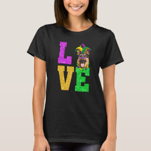 Süß ich liebe Mardi Gras Deutscher Schäferhund Wel T-Shirt