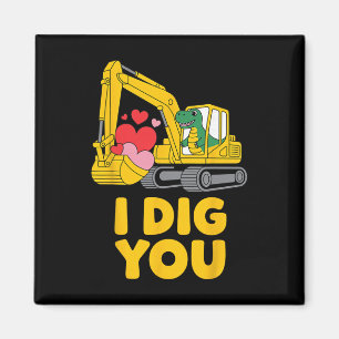 Süß, ich mag dich Süßer Dino Bagger Kinder Valenti Magnet