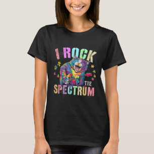 Süß, ich rocke das Spektrum, Autismus, stolze Mutt T-Shirt