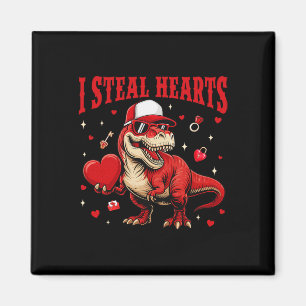 Süß, ich stehle Herzen Valentinsjungen Dinosaurier Magnet
