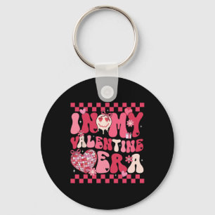 Süß in meinem Valentine-Ära-Mädchen Kinder Retro-D Schlüsselanhänger