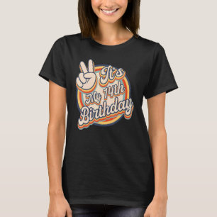 Süß ist mein 14. Geburtstag Retro Vintage Kinder 5 T-Shirt