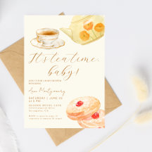 Süß ist Teestunde Baby Vintage Babyparty