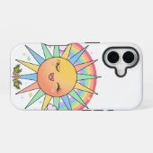 Süß Kawaii Glücklich Sonnenschein Regenbogen Paste iPhone 16 Hülle (Rückseite (Horizontal))