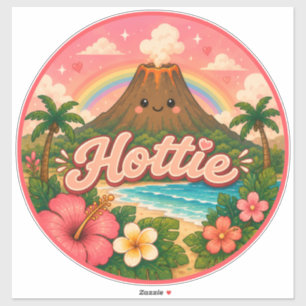 süß kawaii hawaii aufkleber
