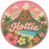 süß kawaii hawaii aufkleber (Vorderseite)