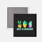 Süß Kawaii Umarme Nicht Ich Bin Kein Umarmer Kactu Magnet (Vorderseite/Rückseite)