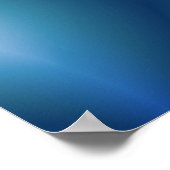 süß | Kunst des blauen und grünen Fraktals Poster (Ecke)