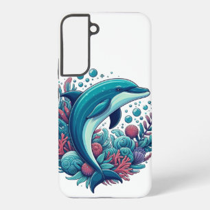Süß, Küsten-/nautischer Delfin Samsung Galaxy Hülle