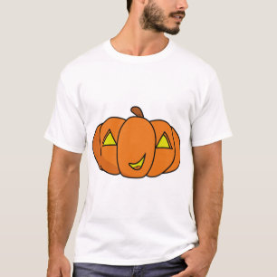 Süß lächelnder Halloween-Kürbis T-Shirt
