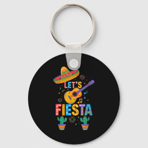 Süß Lass uns Fiesta Kaktus Gitarre Mexikanische Pa Schlüsselanhänger
