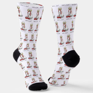 Süß Lass uns gehen! Clumber Spaniel Hund Spazierga Socken