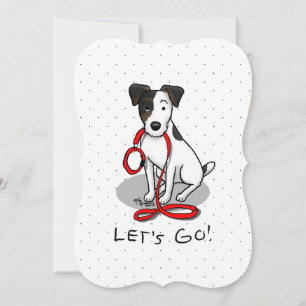 Süß Lass uns gehen! Jack Russell Terrier (dreifarb Feiertagskarte