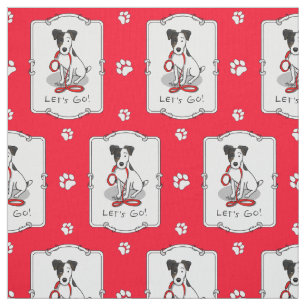 Süß Lass uns gehen! Jack Russell Terrier (dreifarb Stoff