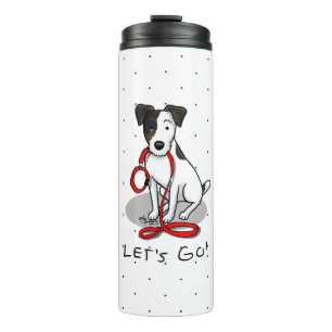 Süß, los geht's! Jack Russell Terrier (dreifarbig Thermosbecher