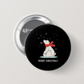 Süß Lustig & Einzigartiger Weihnachts Lar Bär Button (Vorne & Hinten)