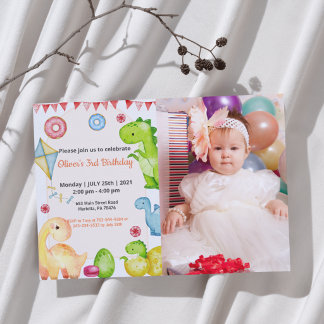 Süß Lustig | Kinder Foto Geburtstag Einladung