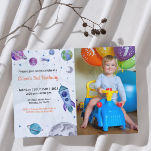 Süß Lustig Kinder Foto Geburtstag Einladung