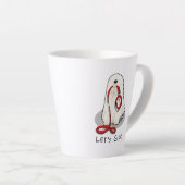 Süß Lustig Los geht's! Spaziergang Komondor Hund m Milchtasse (Rechte Ecke)