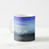 Süß mit dunkler Seite Ästhetik Kaffeetasse (Vorderseite Links)