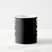 Süß mit einer sauren Seite Lustiger Kaugummi-Patch Kaffeetasse (Mittel)