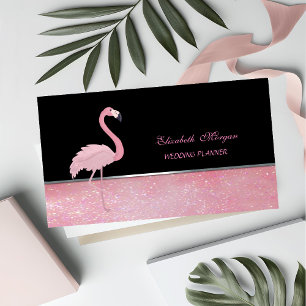 Süß Niedlich  Elegant , Rosa Flamingo Visitenkarte