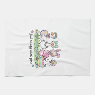 Süß, nur eine eggcited Gans Ostertag Mädchen Fraue Geschirrtuch