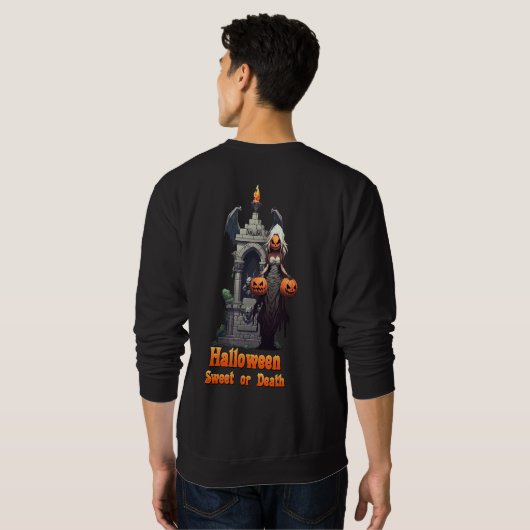 Süß oder Tod Sweatshirt (Schwarz voll)