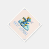 Süß/Regenbogen/Drache/Whimsical Serviette (Ecke)