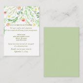 süß-romantisch | Blumenzettel Begleitkarte (Vorne/Hinten)