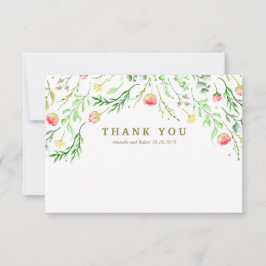 süß-romantisch | Floral Wedding Vielen Dank Dankeskarte