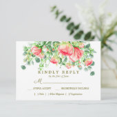 süß-romantisch | UAWG für Blumenzehen RSVP Karte (Stehend Vorderseite)