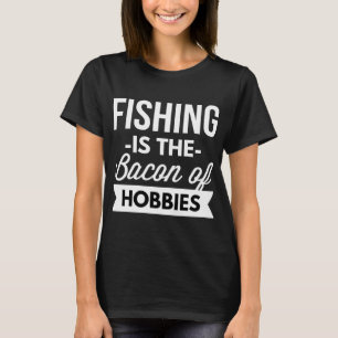 Süß Schöner Weiß Brauner Kaninchen Angel Fischen F T-Shirt