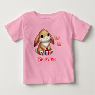Süß, sei mein Valentinstag-Hase Baby T-shirt
