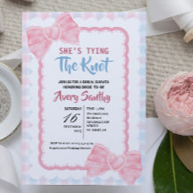Süß Sie heiratet Rosa Blaue Bridal Shower