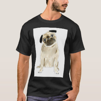 Süß sitzender Mops Hund T-Shirt