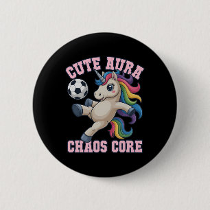 Süß Süß Aura Chaos Kern Fußball Einhorn Sieg Fraue Button