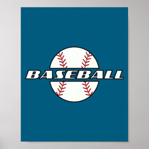 Süß Süß Baseball Sportlicher Spieler Trainer Poster