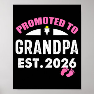 Süß Süß Beförderter Opa 2026 Es Poster
