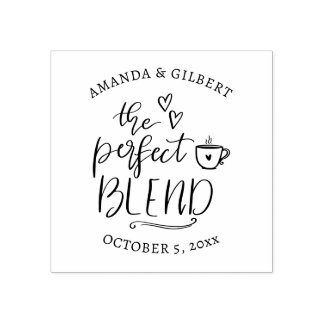 Süß The Perfect Blend handgeschriebene Schrift Gummistempel