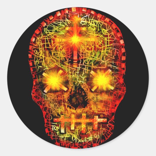 Süß Tod Runder Aufkleber (Vorderseite)