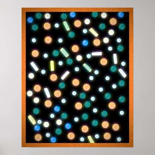 Süß Überzogener Regen (Farbe) Poster (Vorne)