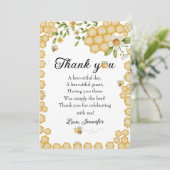 Süß um eine Biene zu sein Eine Flat Note Dankeskarte (Stehend Vorderseite)