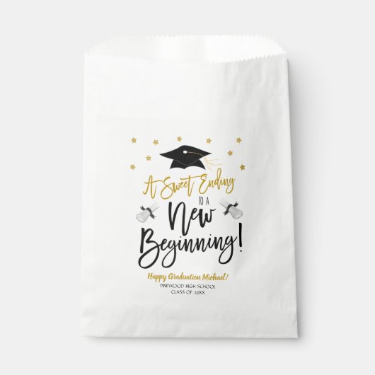 Süß, um einen neuen Anfängergeist der Leckerei zu  Geschenktütchen (Vorderseite)