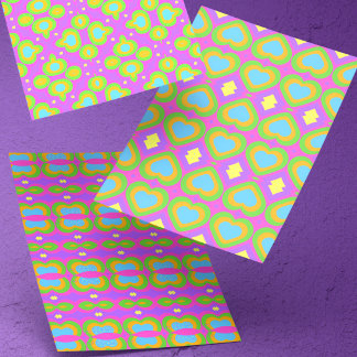 Süß und bunt geschenkpapier set