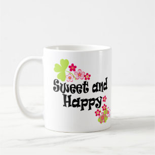Süß und glücklich kaffeetasse