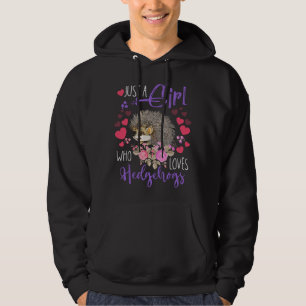Süß und Lustig Nur ein Mädchen das Igel liebt Frau Hoodie
